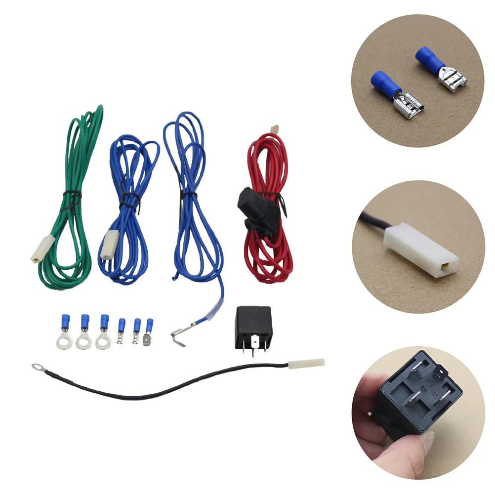 

1 Set Practical Creative Fog Lamp Wiring Harness Car Lamp Relay Kit Fog Wire