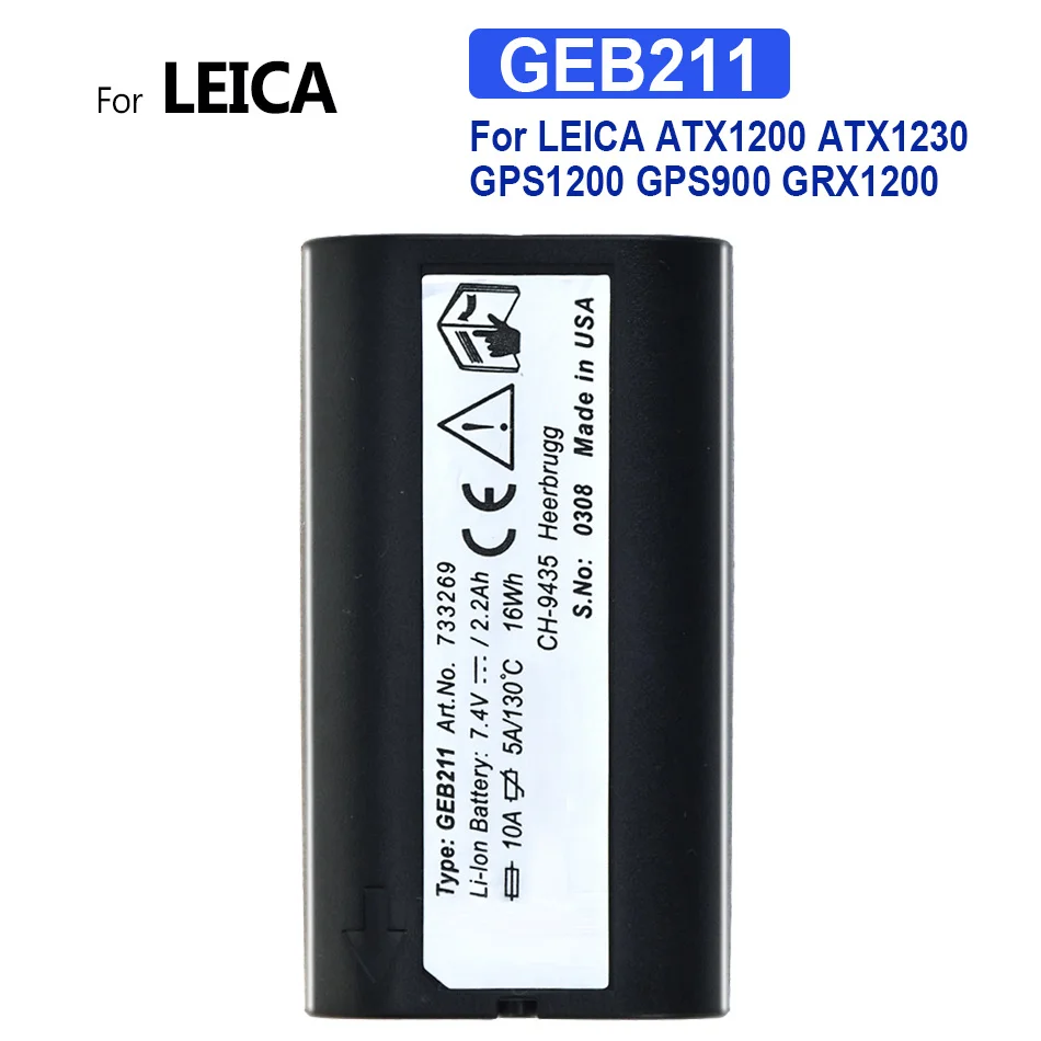 Battery GEB211 GEB212 For LEICA GEB211 ATX1200 ATX1230 GPS1200 GPS900 GRX1200 For LEICA GEB212 ATX1200 ATX1230 GPS1200 GPS900