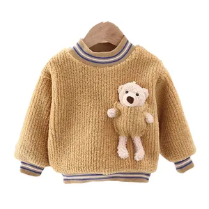 Fashion Autumn Winter Baby Boys Clothes Children Girls Cute Thick Cotton Sweater Toddler Casual YJ006