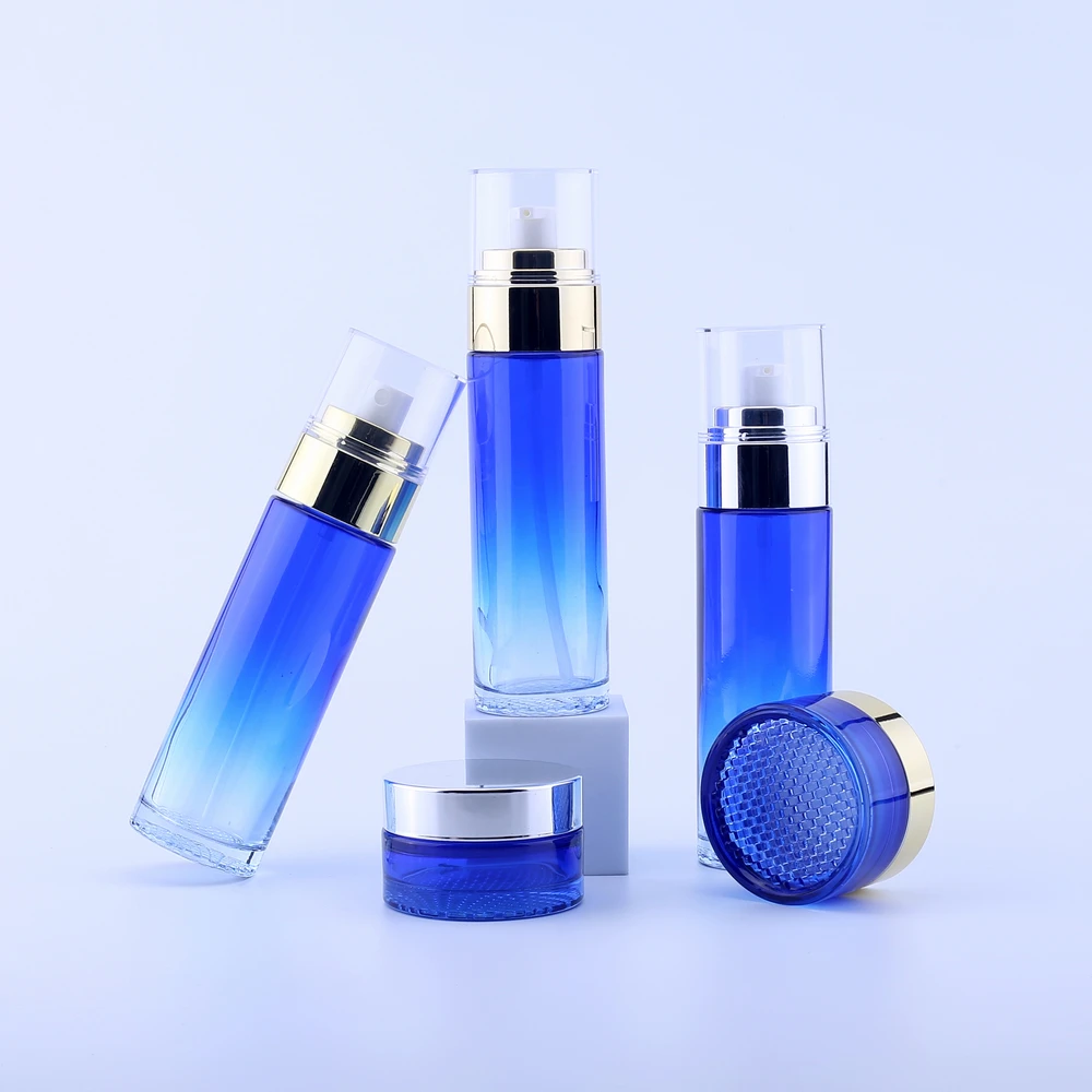 

100ML Glass Emulsion Refillable Ointment Bottles 30G Empty Cosmetic Jar Pot Eye Shadow Face Cream Container