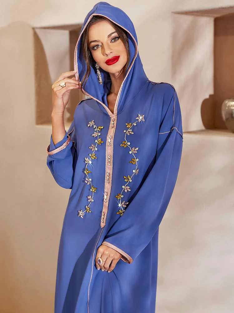 

Ramadan Eid Mubarak Kaftans Prayer Clothes Women Abaya Dubai Arabic Turkey Islam Muslim Dress Robes Djellaba Femme Musulmane