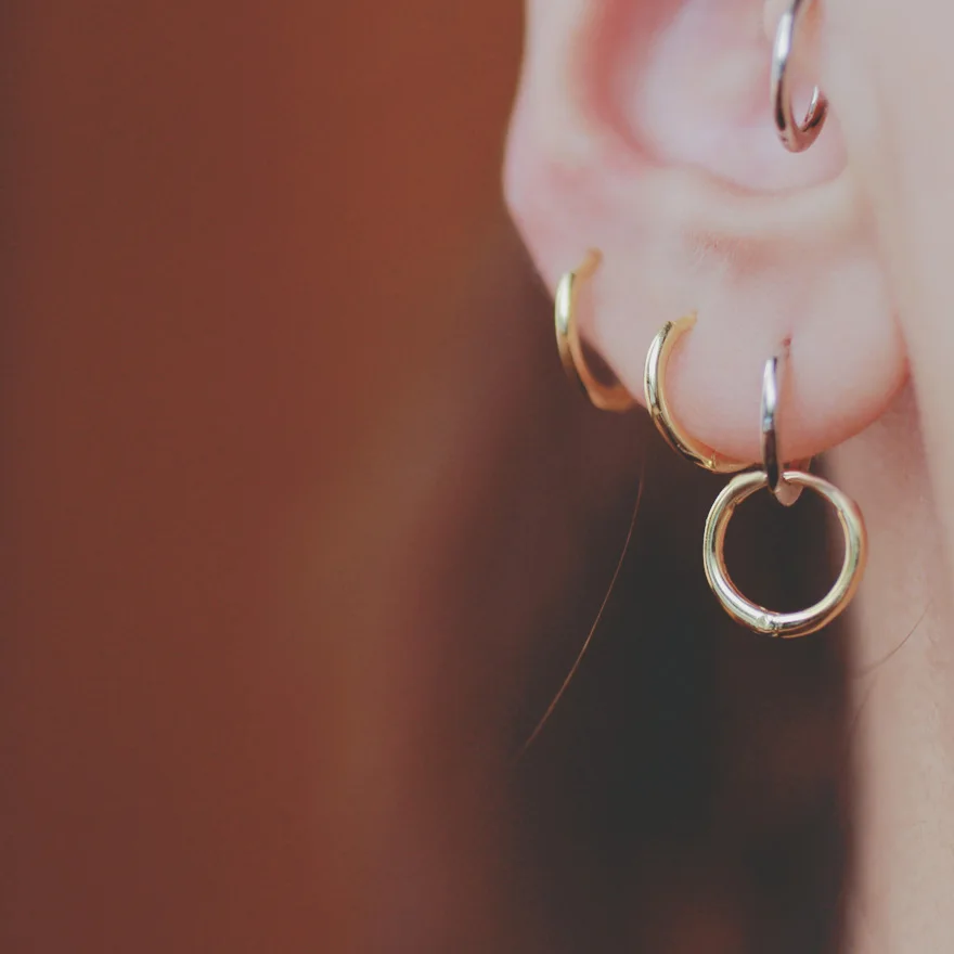 

1PC Stainless Steel Chic Hoop Helix Lobe Tragus Piercing Earrings Minimalist Gold Color Daith Snug Nose Ring Body Trend Jewelry