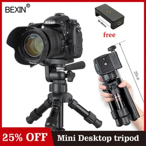 Мини - штатив BEXIN для телефона, гибкий складной настольный Карманный Трипод для зеркальных фотокамер