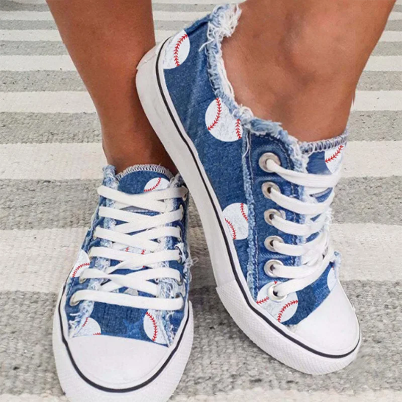

Canvas Shoes Women 2021 Women Fashion Printing Lace Up Casual Flat Shoes Women Plus Size Loafers Sprots Shoes Zapatos De Mujer