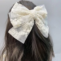 proly new fashion womens headwear lace bowknot hairpins spring clip adult handmade fresh barrettes hair accessories