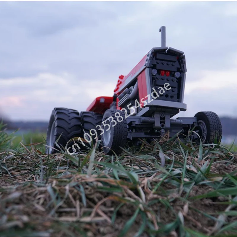 981 шт. MOC Traffic RC Massey Ferguson 1155 V8 Технология Модель Строительные блоки Укладка