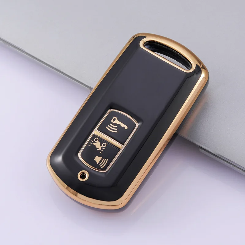 

New Electroplated TPU Motorcycle Key Cover for Honda VARIO VISION XADV750 PCX160 150 125 Scoopy SH300 SH350 2 Button Key Cover