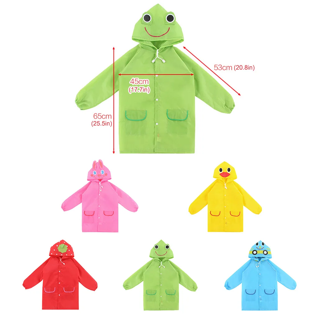 Детский плащ водонепроницаемый детский дождевик для мальчиков и девочек с