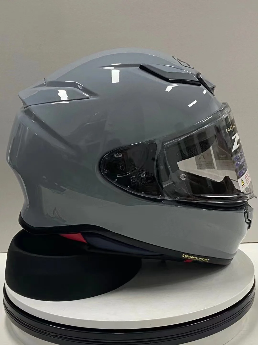 Полнолицевой мотоциклетный шлем Shoei Z8 Z-8 NXR2 глянцевый серый для мотокросса Casco De