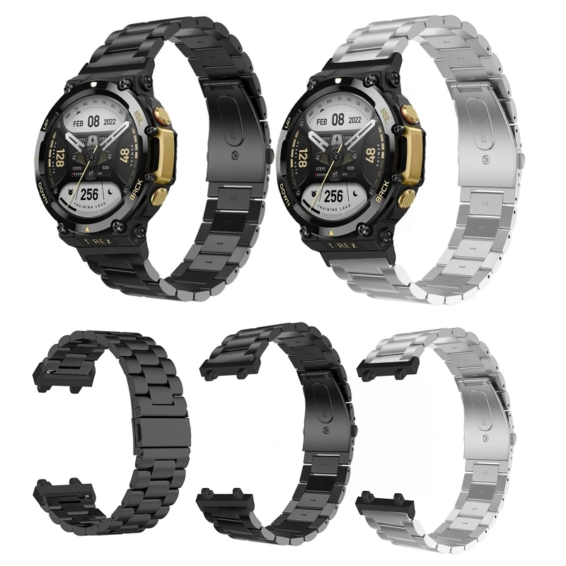 

Stainless Steel Strap for Amazfit 2 Waterproof Bracelet Durable Smartwatch Band Belt Watch Wristband