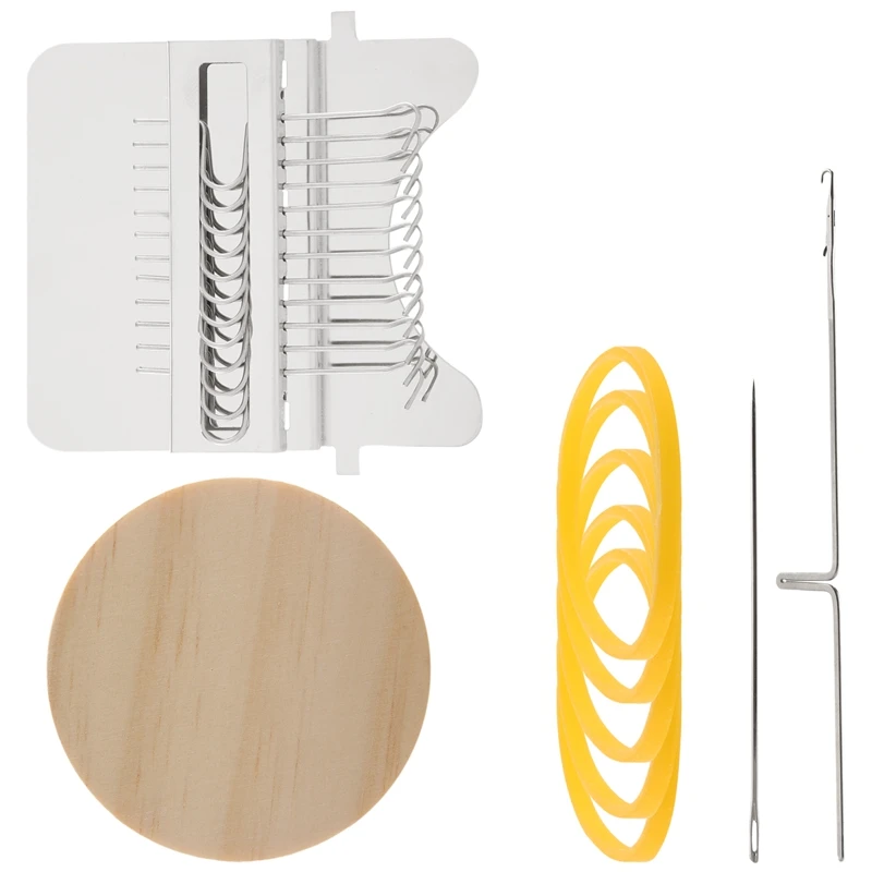 

Small Loom,Speedweve Type Weave Tool,DIY Small Textile Machine Wooden Convenient Darning Machine Loom DIY Textile Tools