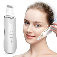 ultrasonic skin scrubber peeling shovel ion acne blackhead remover deep cleaning machine face lifting facial beauty massager
