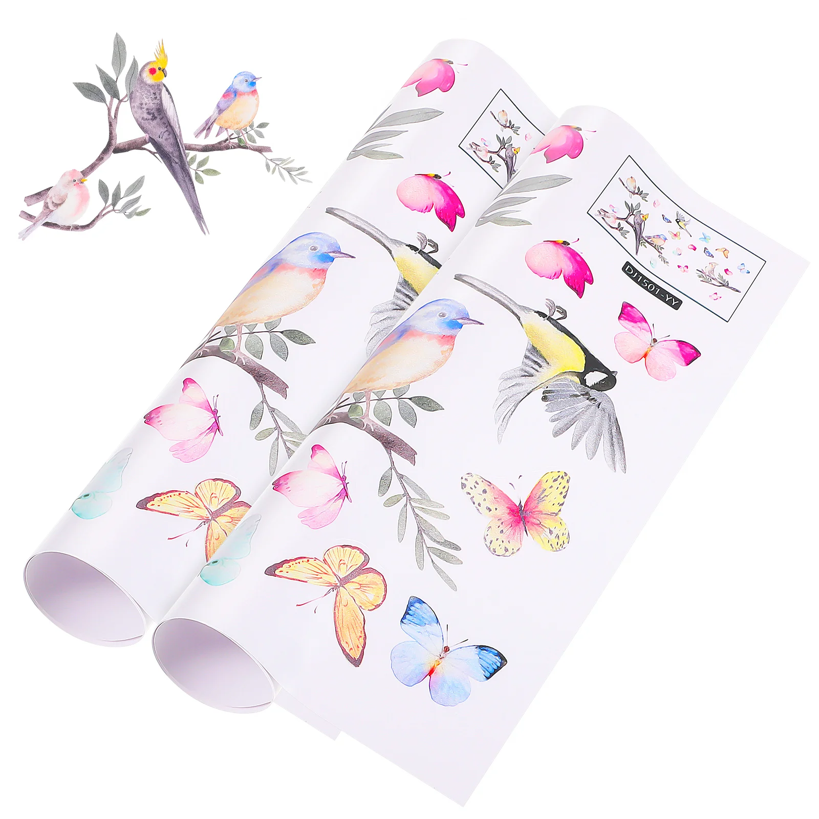 

Window Bird Wallpaper Clings Stickers Decals Wall Watercolor Collision Anti Paper Peel Stick Chinese Spring Birds Cling Alert