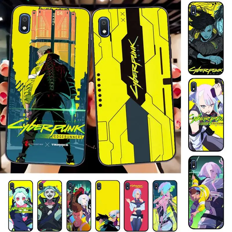 

Hot Anime Cyberpunk Edgerunners Lucy Phone Case for Samsung A51 01 50 71 21S 70 31 40 30 10 20 S E 11 91 A7 A8 2018