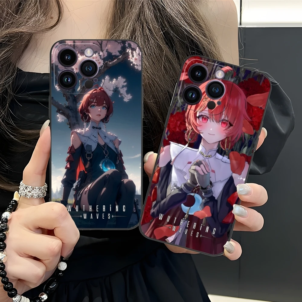 Wuthering волны Danjin Чехол для мобильного телефона iPhone 16 15 14 13 12 11 X XR XS 8 7 Pro Max Plus Mini