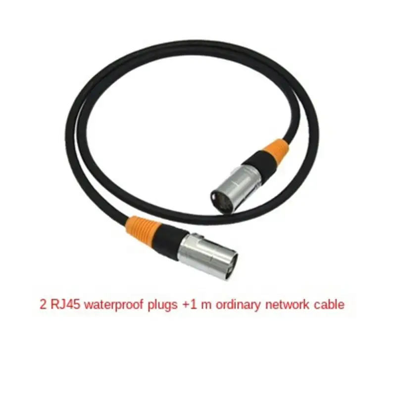 

Waterproof Network Connector,Copper Pins Female Chassis Panel Mount Sockets Ethernet Connector Straight Type