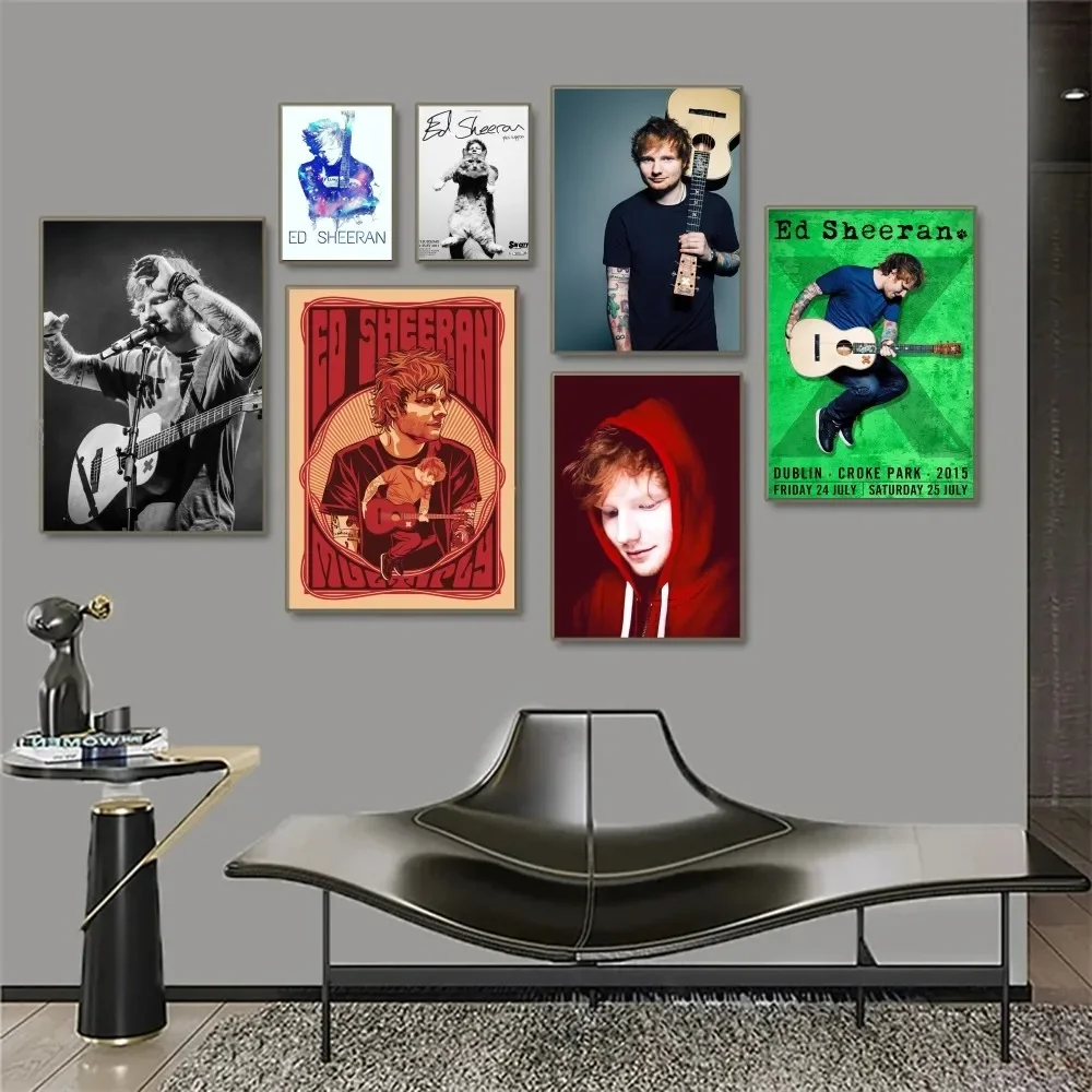 E-Ed Sheeran популярный певец плакат наклейка современный стиль настенное искусство