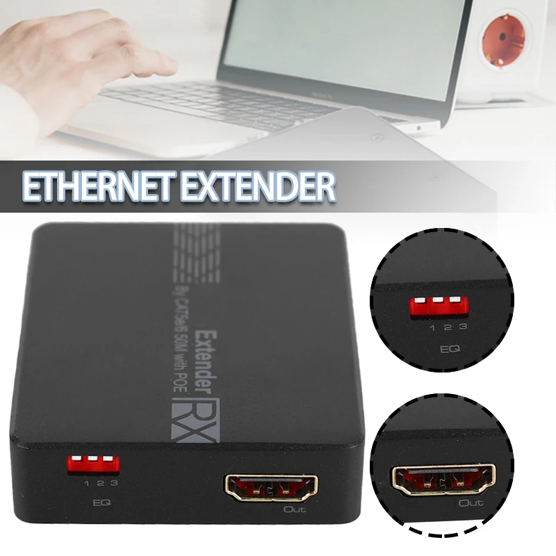

Мини 50 м HDMI-совместимый удлинитель Кабель по одному передатчику Cat6/7 приемник 2 порта 1080P Аудио отправитель и приемники