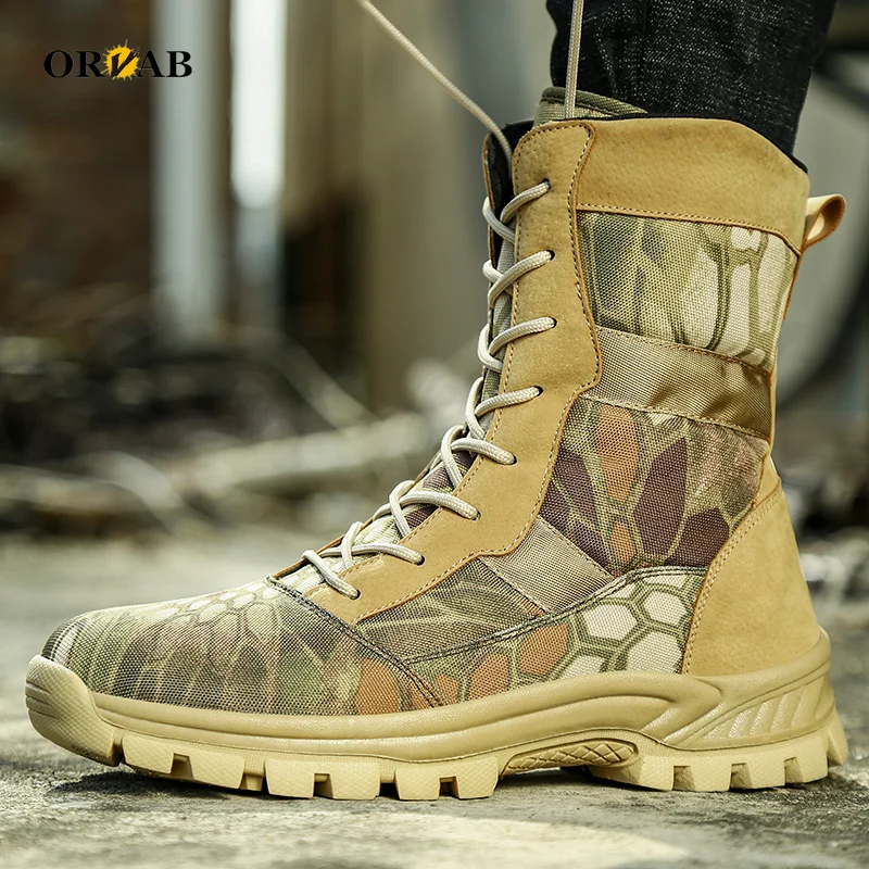 

US SWAT Military Leather Combat Boots for Men Combat Bot Infantry Tactical Boots Askeri Bot Army Bots Army Shoes Outdoor Boots