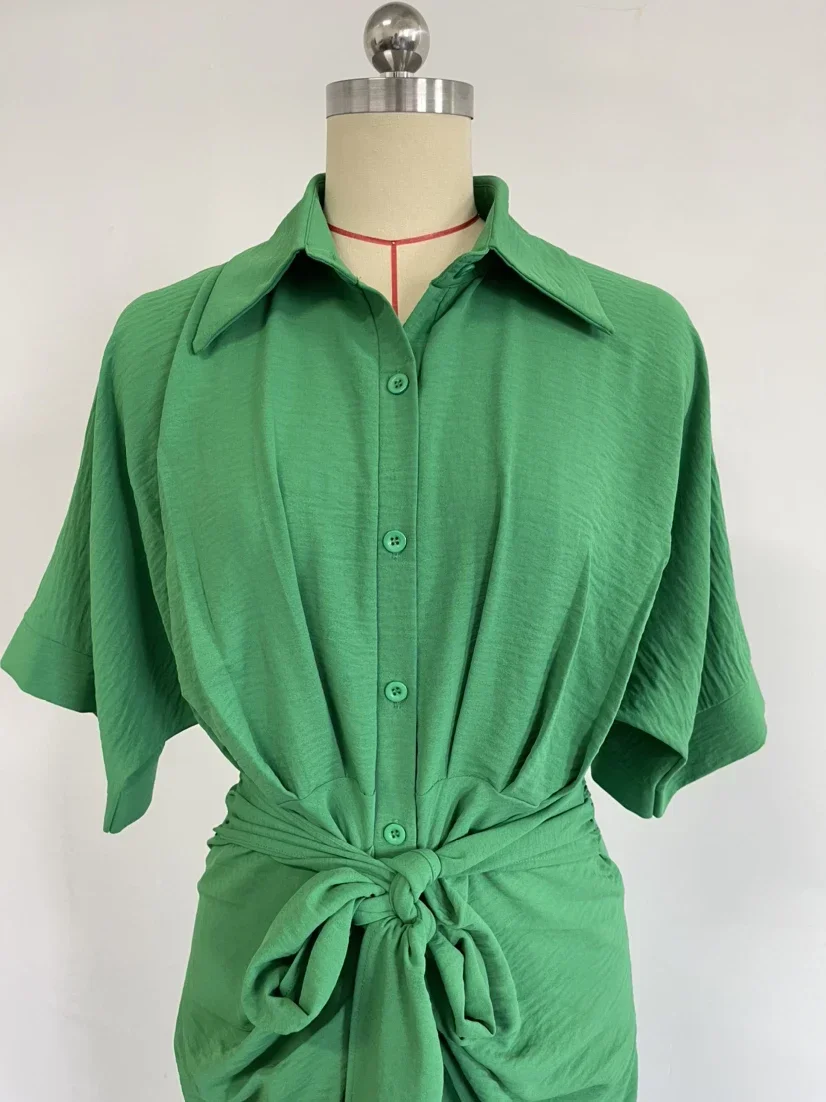 Женское длинное платье-рубашка элегантное пляжное белое летнее платье