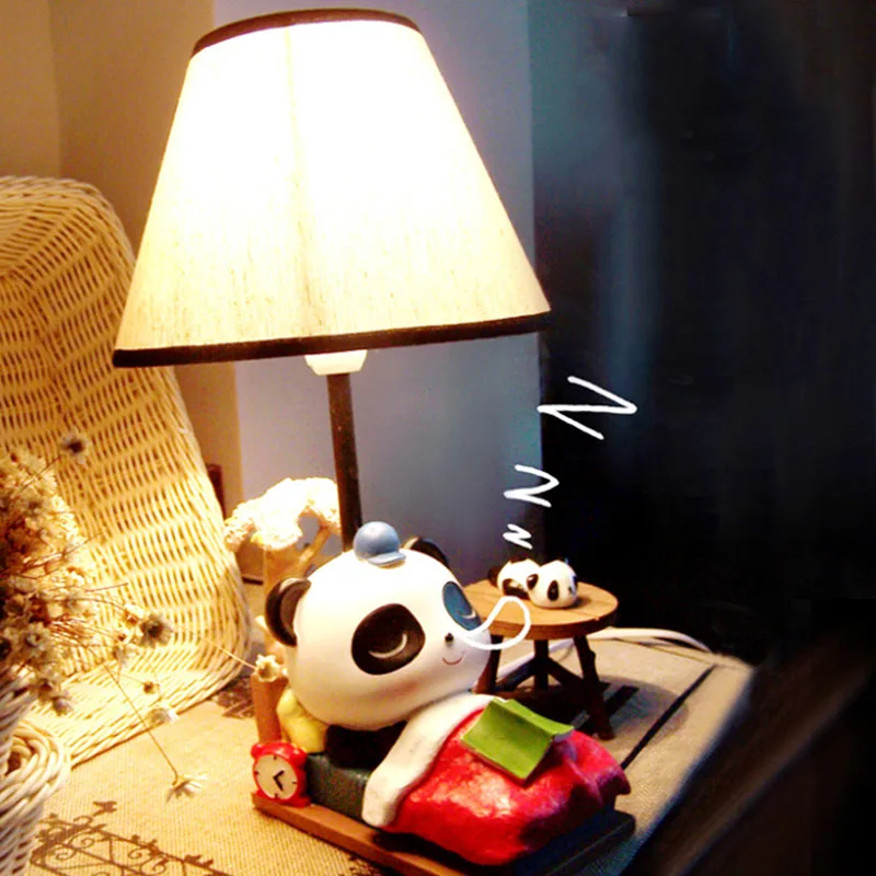 Ночник в виде милой панды прикроватный светильник с подключением к животному