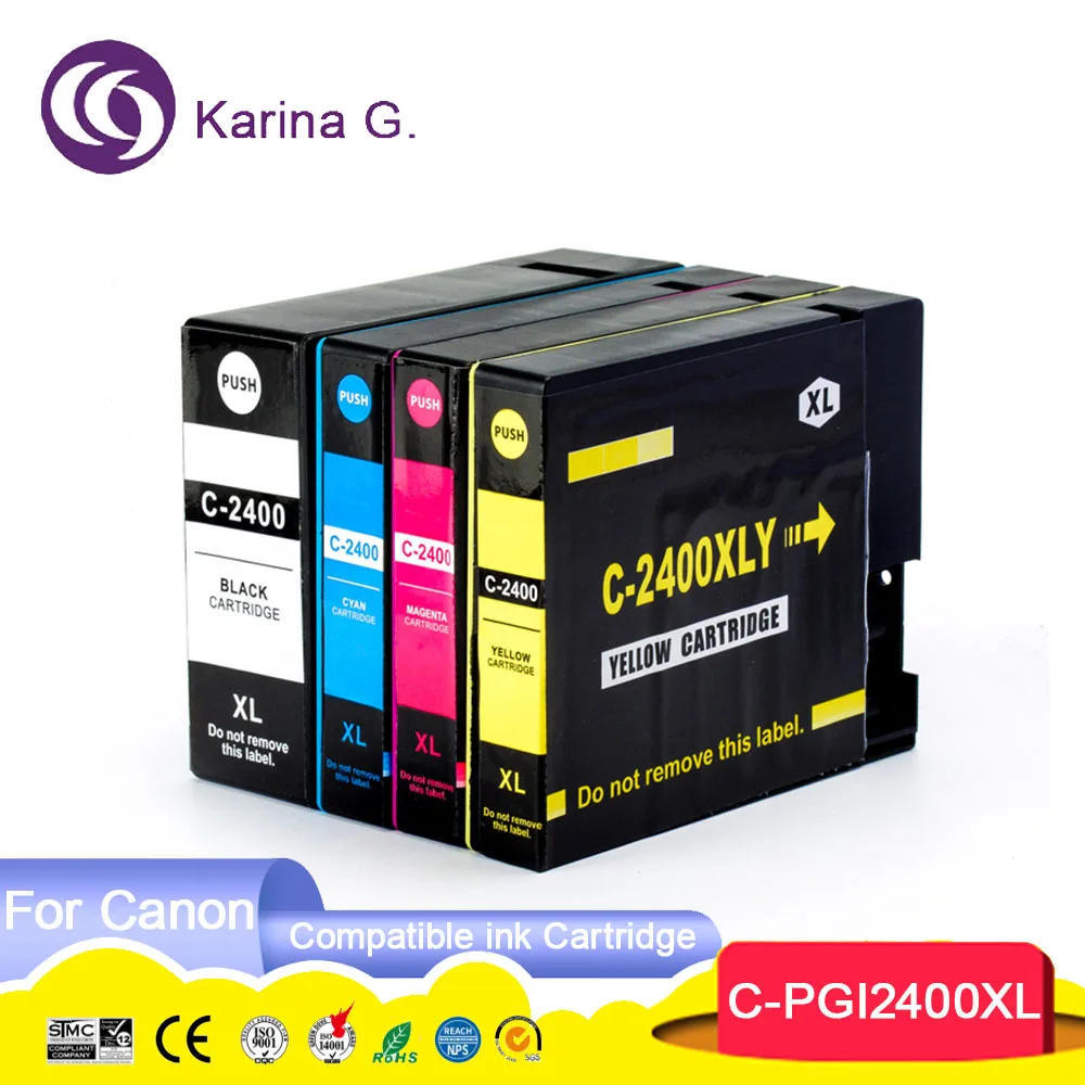 Чернильный картридж совместим с Canon PGI2400 PGI 2400 для MAXIFY IB4040 iB4140 MB5040 MB5140 MB5340 MB5440 и т. д.