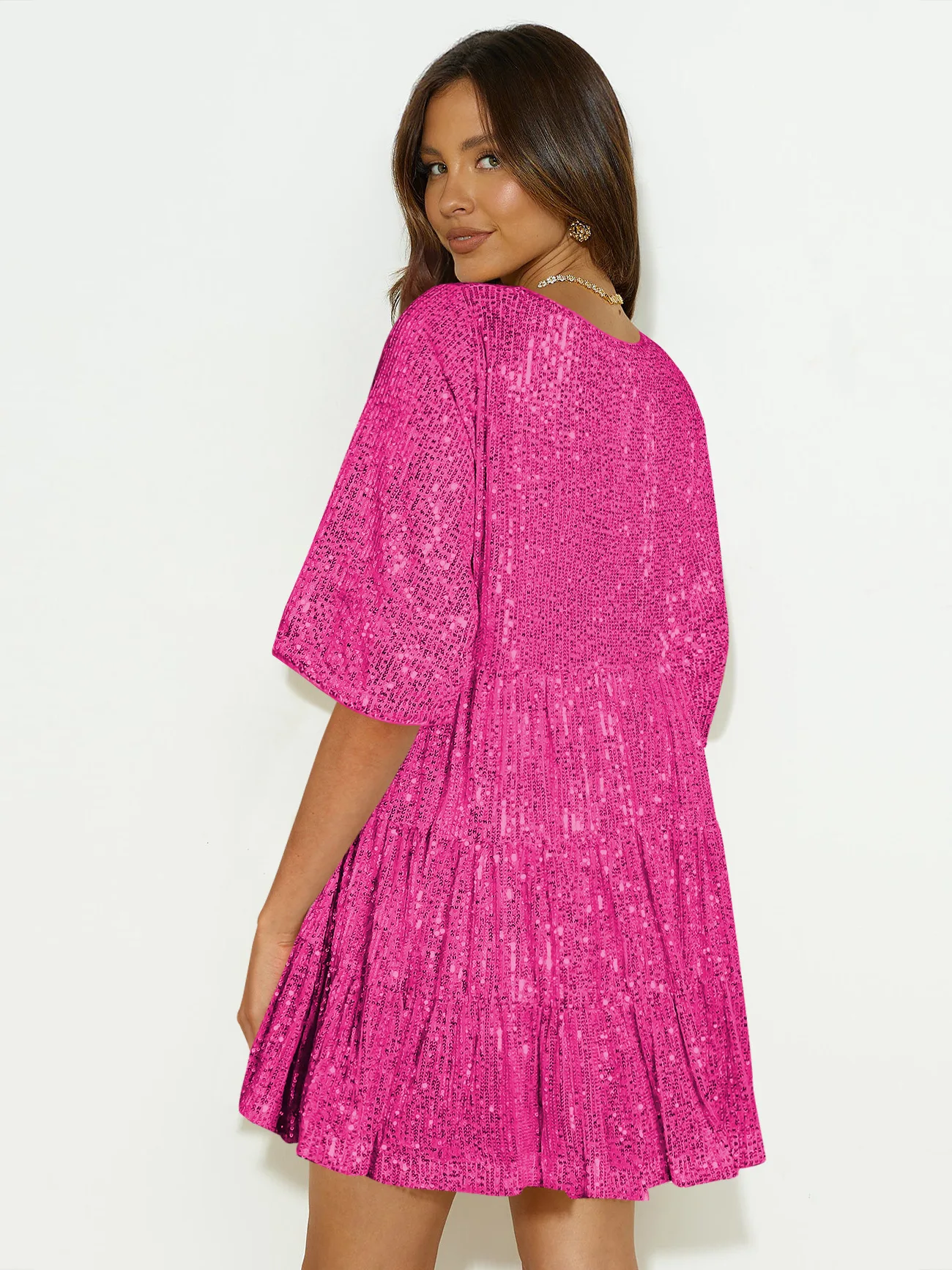 OSEN Новое Женское праздничное коктейльное платье с блестящими бусинами модное