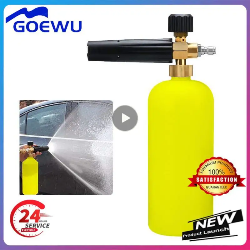 

Snow Foam Lance Adjustable 1/4 Inch Pressure Washer Practical Car Wash Foam Gun Car Wash Foam Car Supplies Foam Pot Durable 1l