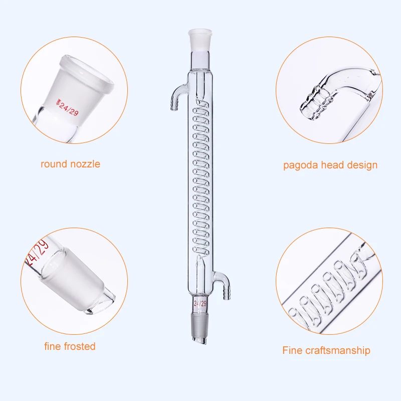 Формат змеиной конденсатора спиральная длина конденсата 300 мм конденсатор Грэма