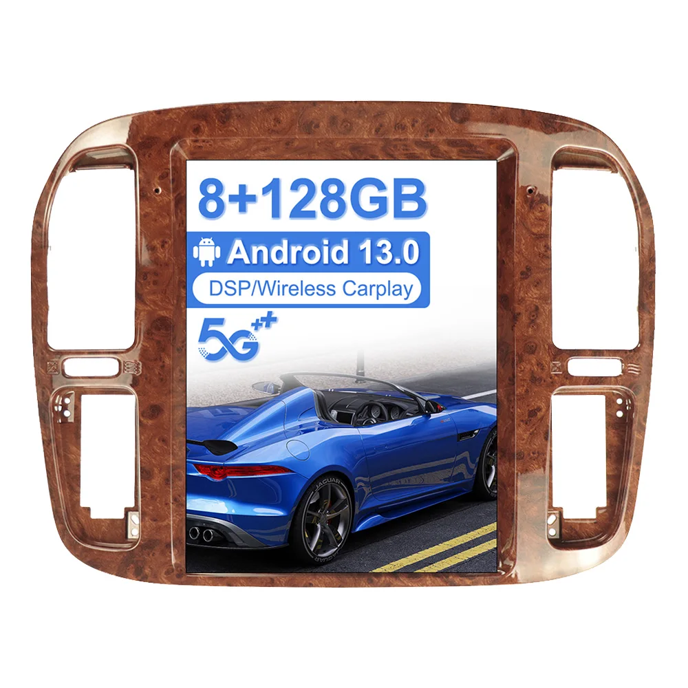 

Автомобильный плеер с экраном Android 13 8 + 256G 12,1 дюйма для Toyota Land Cruiser 100 LC100 1998-2002, автомобильный GPS Navi CarPlay, головное устройство DSP Stereo