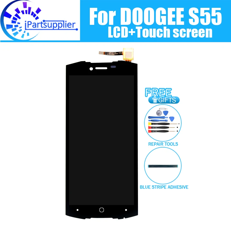 

Doogee S55 LCD Display+Touch Screen 100% Original Tested LCD Digitizer Glass Panel Replacement For Doogee S55.