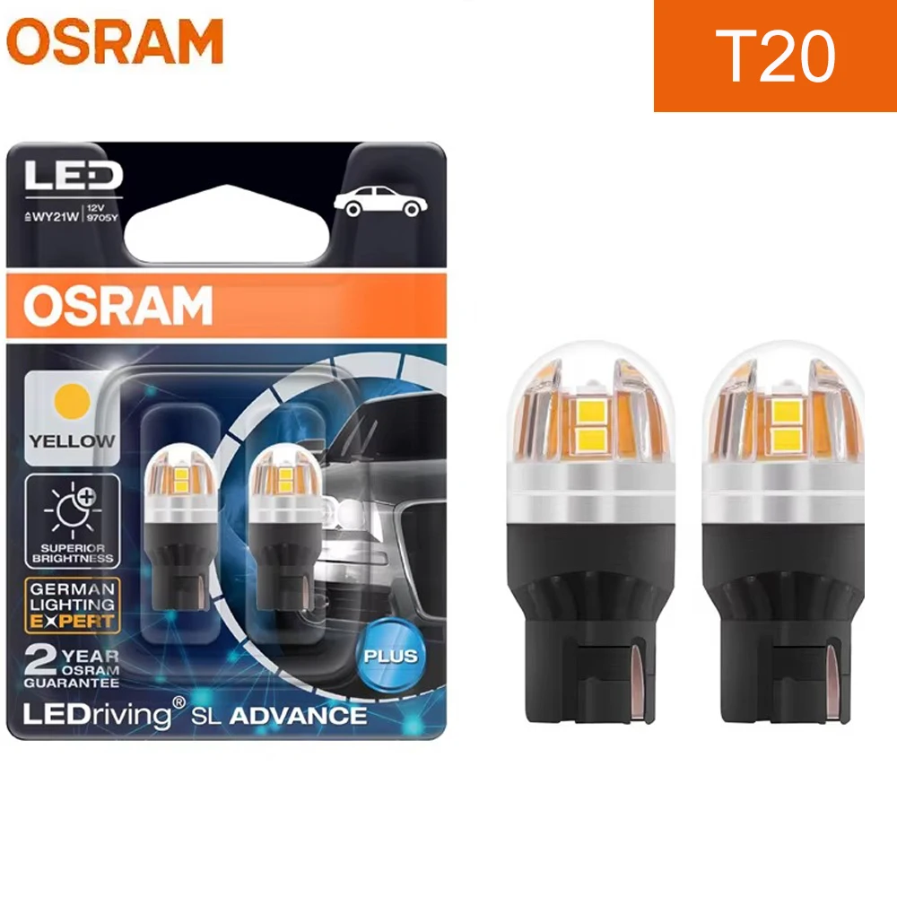 OSRAM LED 12 В T20 WY21W 7440 2 5 Вт LEDriving SL Advance Желтые автомобильные указатели поворота Задние