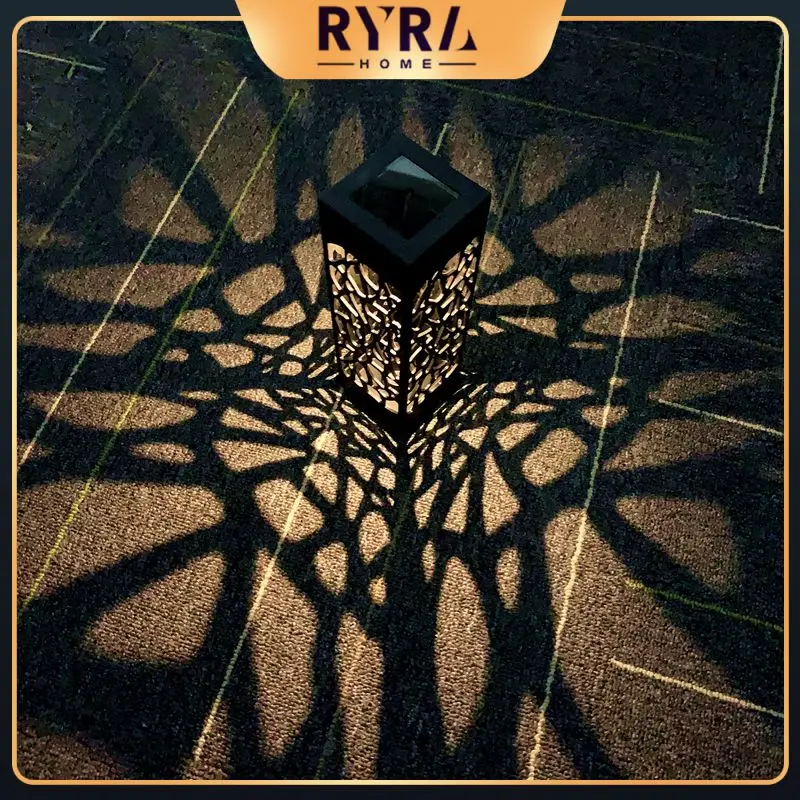 

Abs Plastic Led Lighting Lamps Weatherproof Automatic Charging Lighting Lawn Lamp Easy Installation Solar Power Black Warm Light