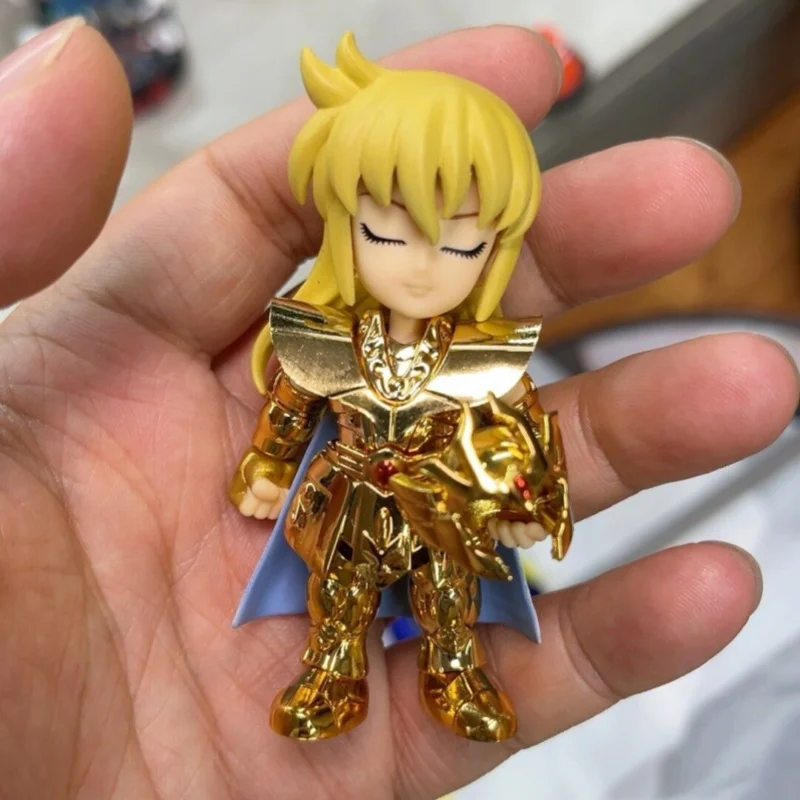 Фото Новое поступление, версия игрушки Saint Seiya, мультяшная фигурка, Лев, Стрелец, Дева, суставы, подвижная модель, украшение, рождественские подарки №1