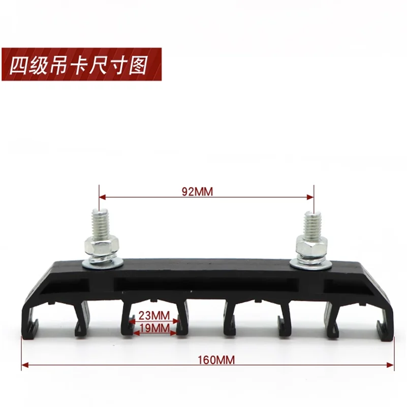 Однополюсный скользящий контактный провод зажим для лифта 3/4