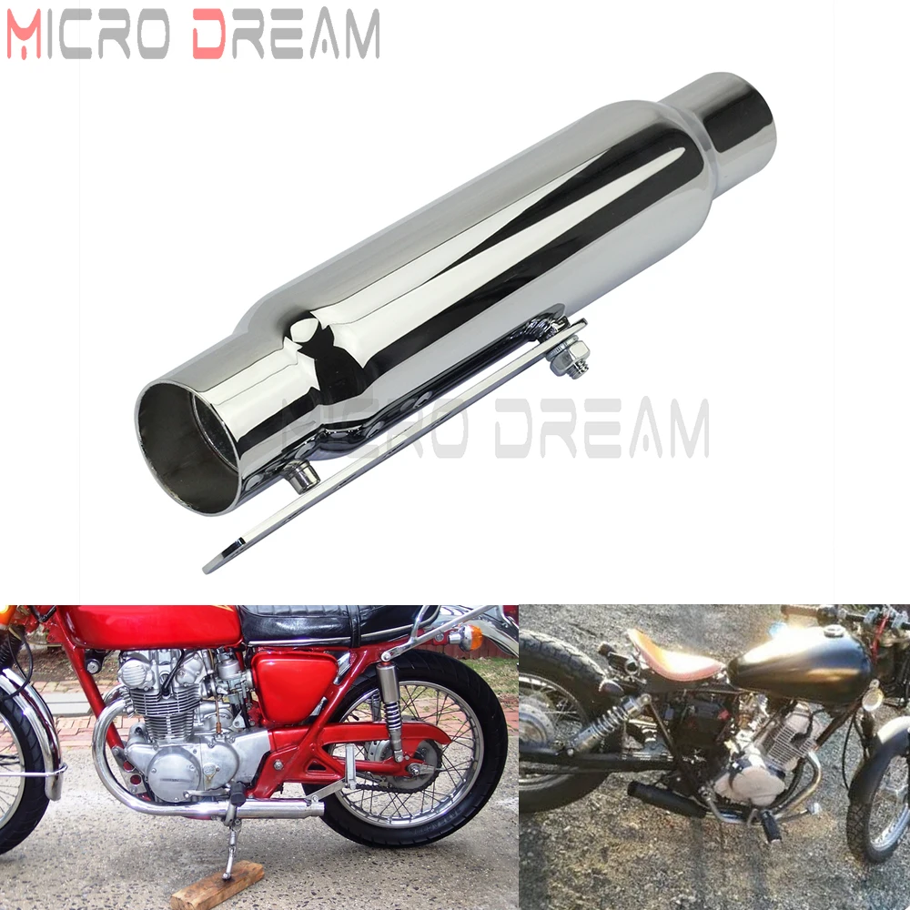 

Universal Motorcycle Exhaust Pipe Muffler Exhaust Vintage Rear Pipe Tail Tube For Suzuki Yamaha Honda Harley Cafe Racer Custom