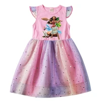 2 10y moana adventure outfit girls summer vaiana fancy dress up clothes baby girl wedding party vestidos kids sleeveless dresses