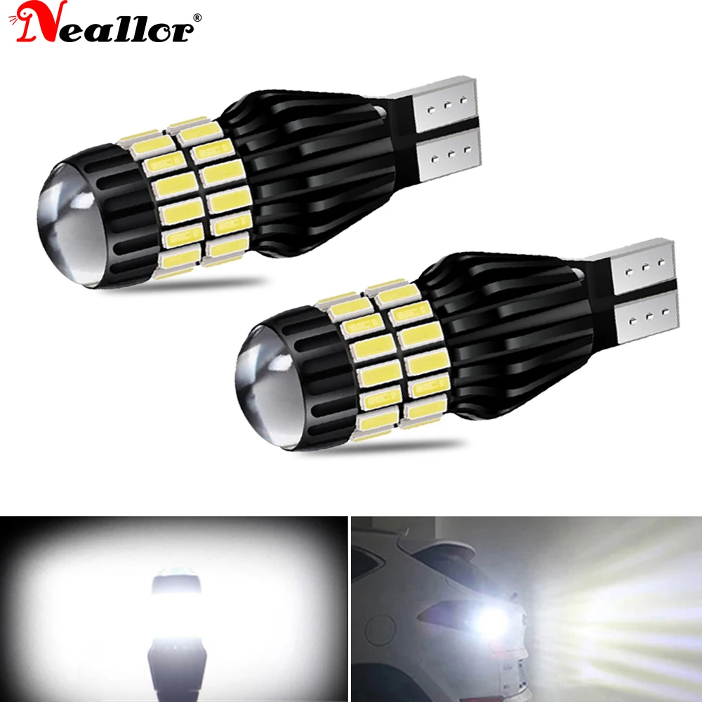 

Комплект светодиодных ламп W16W T15 921 912 W16W, светодиодная лампа 3014 Canbus без ошибок светодиодный Светодиодный фонасветильник заднего хода автомо...