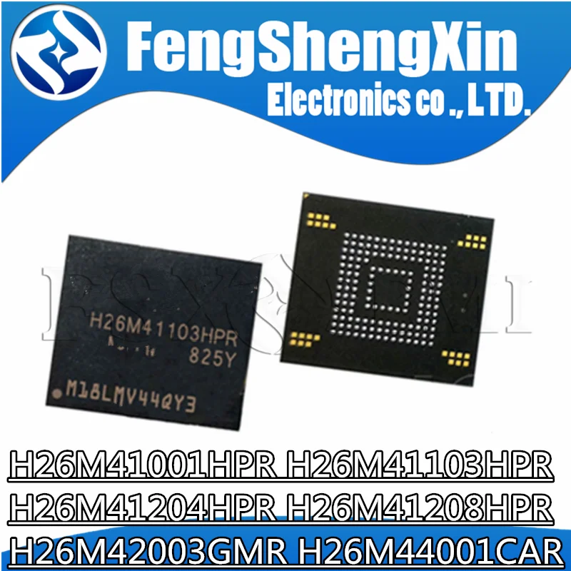 

1pcs H26M41001HPR H26M41103HPR H26M41204HPR H26M41208HPR H26M42003GMR H26M44001CAR memory IC chips