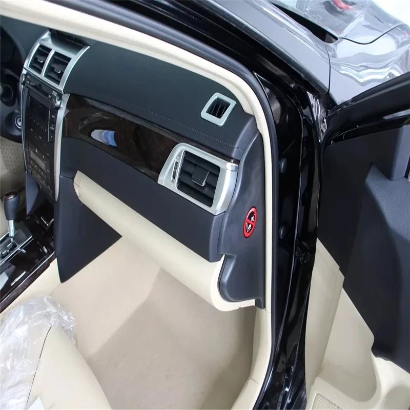 

WELKINRY car auto cover For Toyota Camry XV50 2012 2013 2014 2015 ABS chrome console air conditioning outlet air vent scoop trim