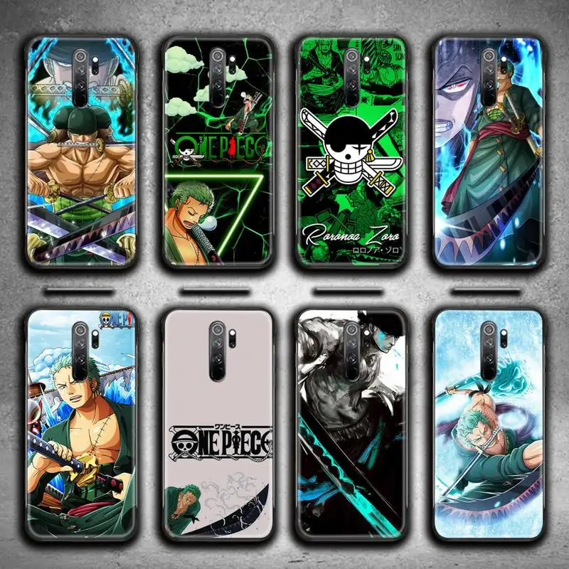 

One Piece Roronoa Zoro Phone Case for Redmi 9A 9 8A Note 11 10 9 8 8T Pro Max K20 K30 K40 Pro