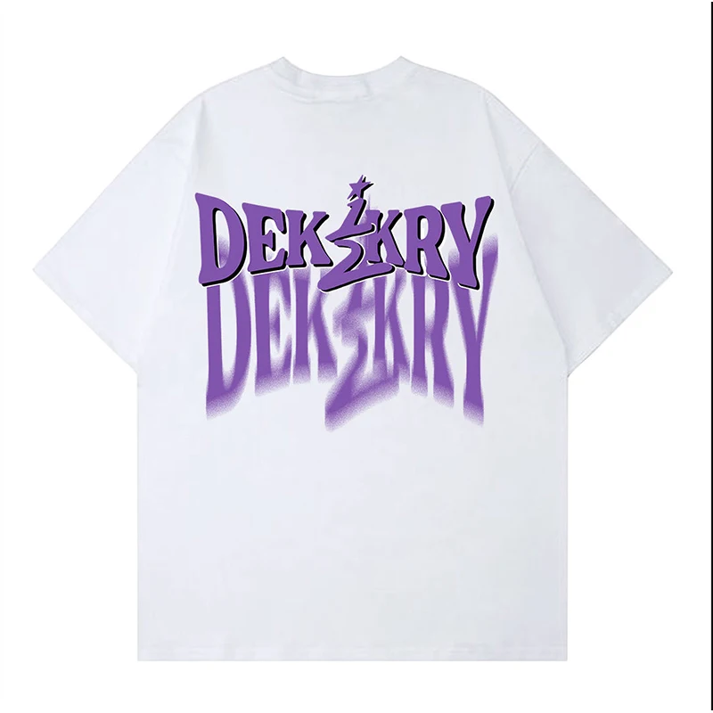 

Хлопковая летняя крутая футболка в американском стиле с надписью и коротким рукавом, женский свободный топ с круглым вырезом для мужчин и ж...