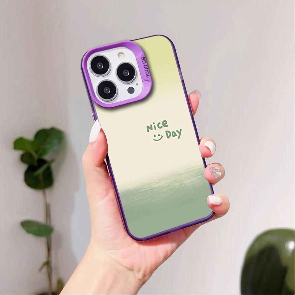 Новый IMD чехол для телефона Samsung A55 35 71 53 54 S24 23 Plus ультра милый день счастливое