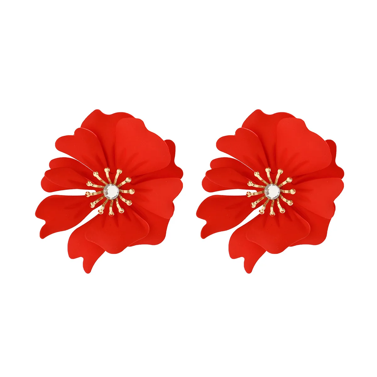 Женские серьги-гвоздики в богемном стиле