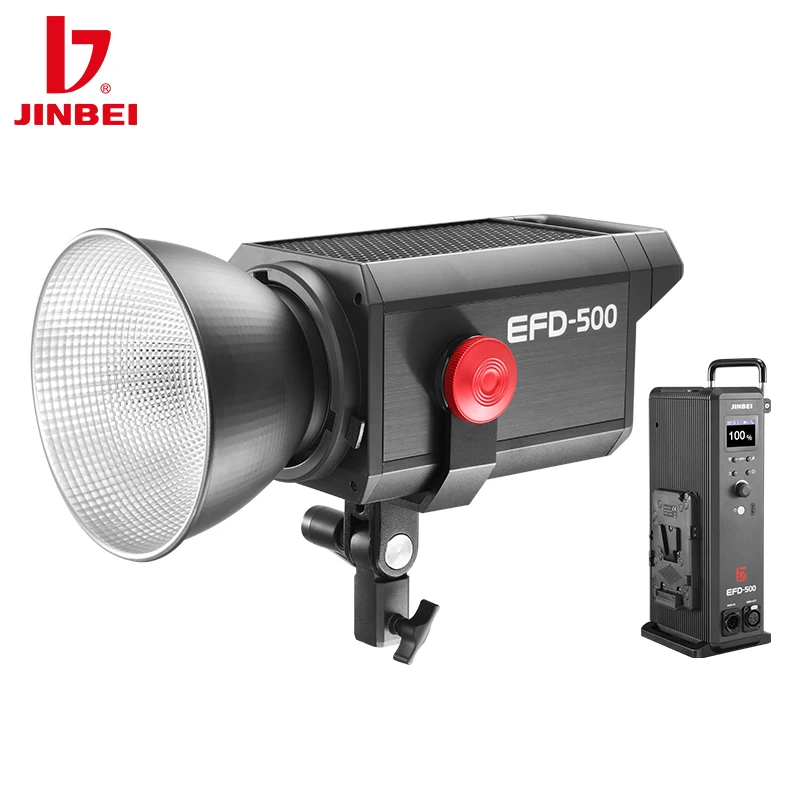 

JINBEI EFD 500W Photography Video Studio Light Big Show Live Shooting Continuous Lighting DC/AC Dual-use For Outdoor Indoor