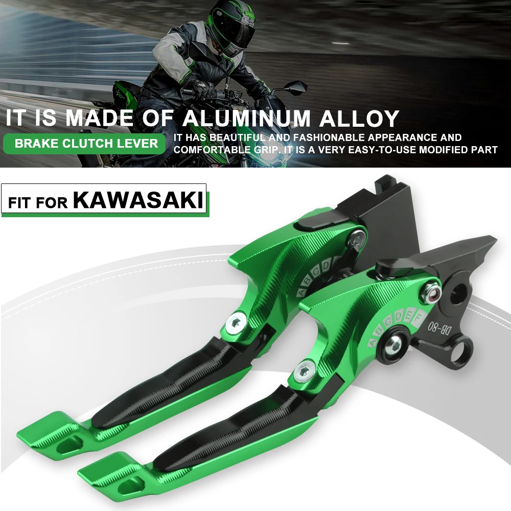 

For Kawasaki Z400 2019-2022 Z300 2013-2018 Z250 Z125 Versys X300 X250 Versys-X 300 250 5D Folding Brake Clutch Lever Short