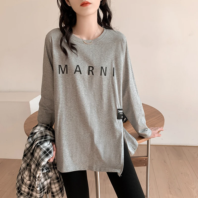 Street Style Chic Design Female Long-Sleeve Shirt Hit-pop Loose Casual all suitable Clothes 2022 Hot Sales