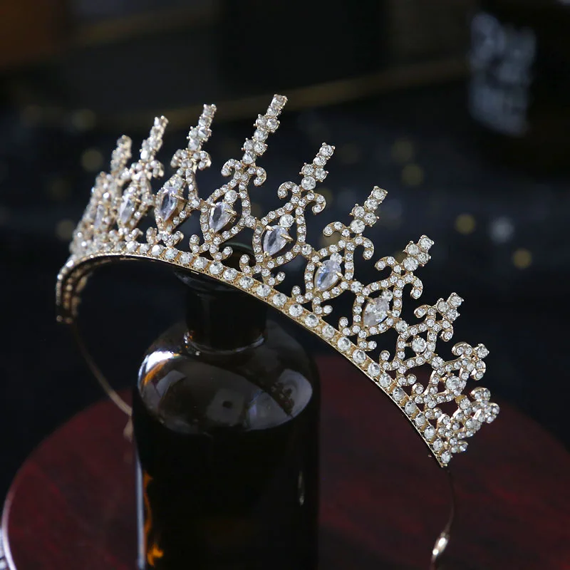 

Bridal petite hair accessories pearls bow head jewelry Zircon