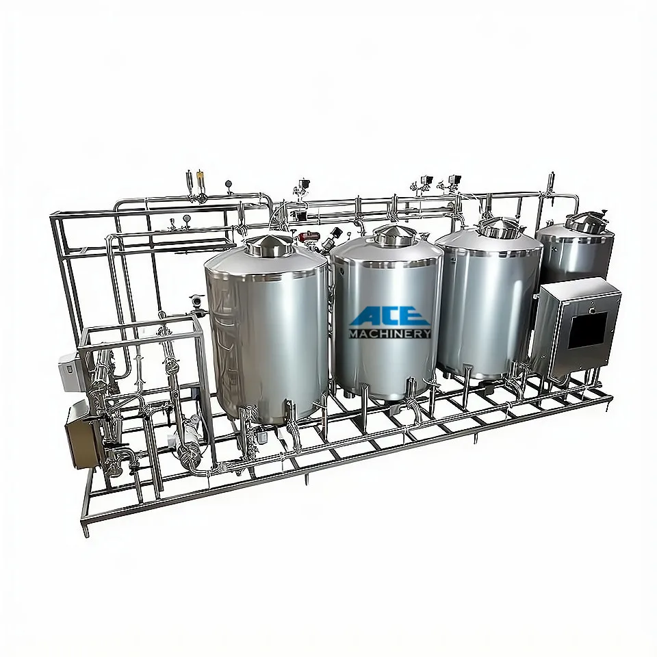 

Hot sale sanitary best quality washing stainless steel manual cip machine solvent cleaning in place system price