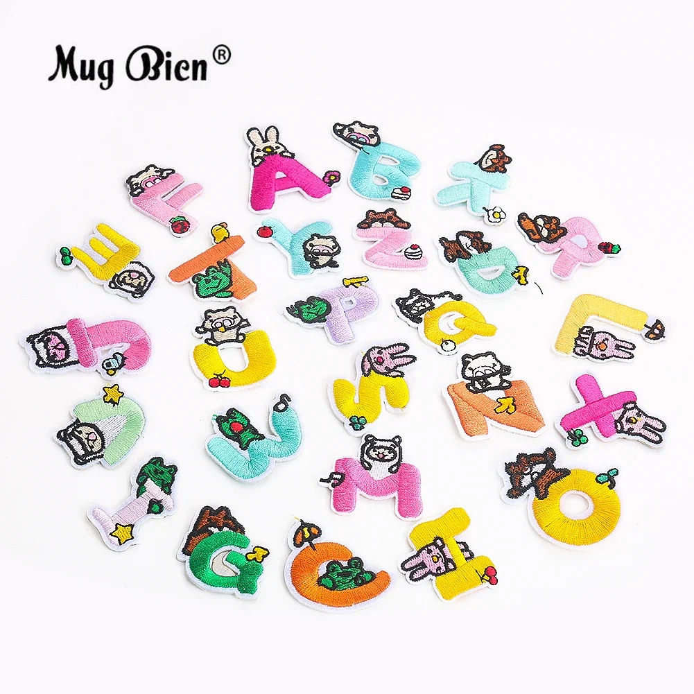 26 шт./набор нашивки с надписью животные